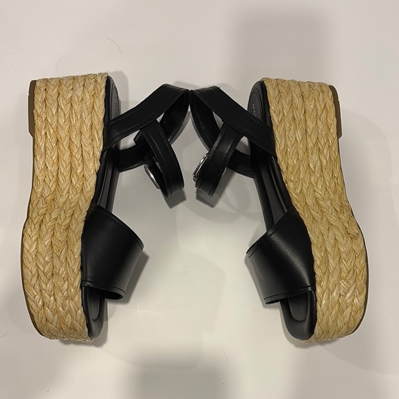 Black Jellard  Espadrille Platform Sandals by Marc Fisher- size 8.5M - Picture 9 of 9